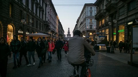 Milano downtown Timelapse Stock Footage 85719699