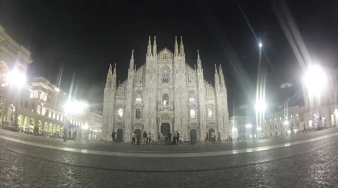Milano Duomo time lapse Stock Footage 38492429