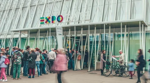 Milano EXPO Gate Video stock 50881413