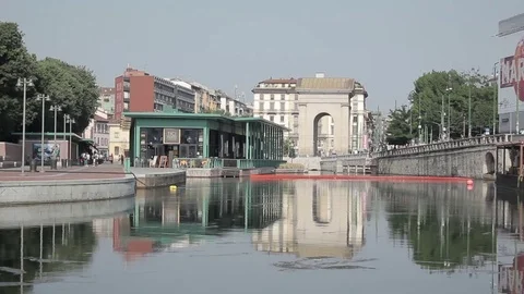 Milano Naviglio Stock Footage 74129986