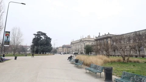 Milano Politecnico Hyperlapse 스톡 동영상 125340309