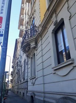 Milano strees Stock Photos