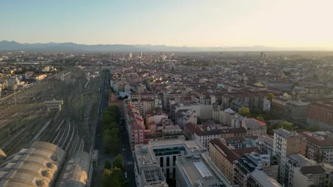 Milano train station and architecture of Italy Stock Footage 252668468
