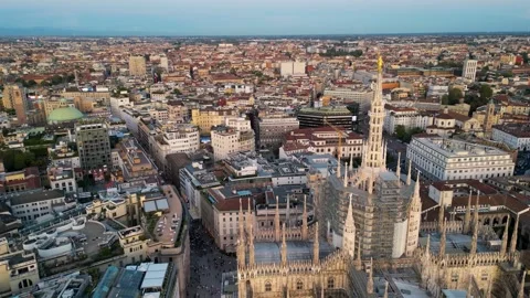 Milano train station and architecture of Italy Stock Footage 252668495