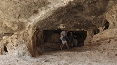 Milatos Caves Stock Footage 96529725