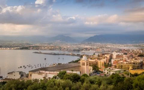 Milazzo at sunset 写真素材