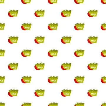 Mild chili pepper spice level indicator pattern Stock Illustration
