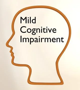 Mild Cognitive Impairment concept Illustrazione stock