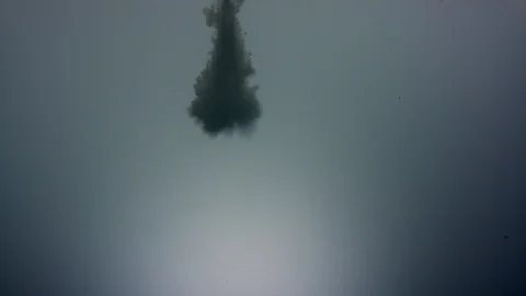 Mild drop in dark water - UHD Prores422 60FPS Stock Footage 104255206