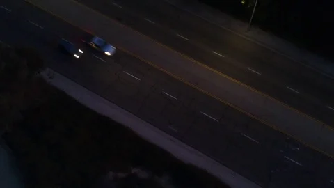 Mild traffic at night Video stock 119145383