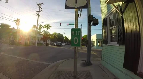 Mile marker zero on us 1 in key west florida keys 스톡 동영상 41868805