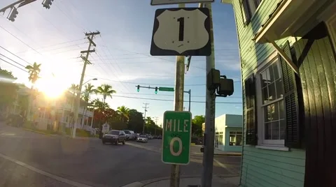 Mile marker zero on us 1 in key west florida keys Vidéo 41869299