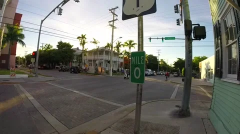Mile marker zero on us 1 in key west florida keys Stock Footage 41869870