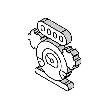 Mileage rollback isometric icon vector illustration イラスト素材