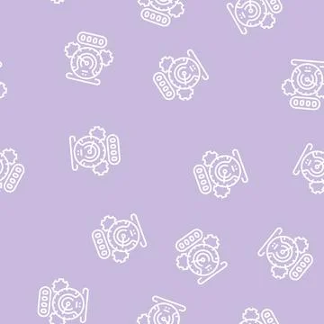 Mileage rollback line seamless pattern Illustrazione stock