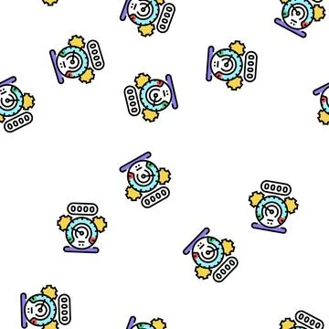 Mileage rollback vector seamless pattern 스톡 일러스트