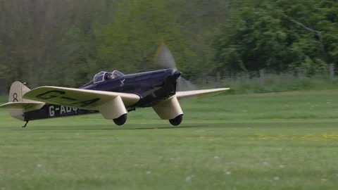 Miles Hawk speed Six taking off Stock Footage 263595225