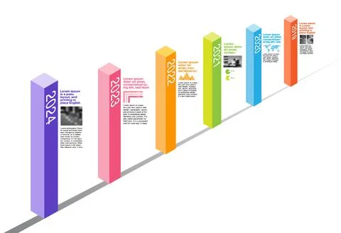 Milestone Company, Timeline, Roadmap,Infographic Vector. Stock Illustration