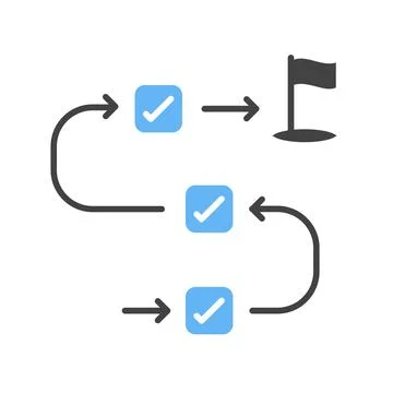 Milestone Icon Image. Stock Illustration