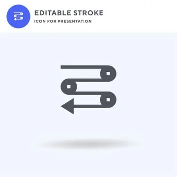 Milestone icon vector, filled flat sign, solid pictogram isolated on white, logo Stock Illustration