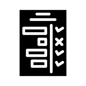 Milestone planning glyph icon vector illustration Stock Illustration