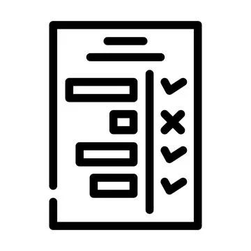 Milestone planning line icon vector illustration Stock Illustration