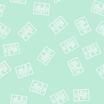 Milestone planning line vector seamless pattern Stockillustratie