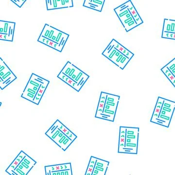 Milestone planning vector seamless pattern Stock Illustration