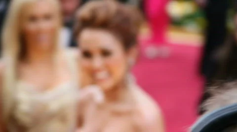 Miley Cyrus on the Red Carpet Video stock 650386