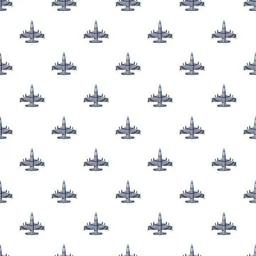 Military airplane pattern Stock Illustration