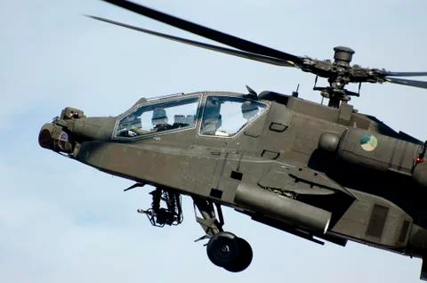 Military apache helicopter Foto stock