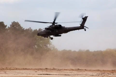 Military Apache  helicopter Stock Photos
