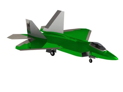 Military Army jet airplane with bomb during airshow on white background Illustrazione stock