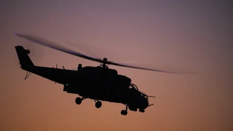 Military Attack Helicopter Stock Footage 104691333