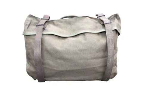 Military Backpack on Isolated Stock Photos