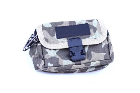 Military Backpack on Isolated Stock Photos