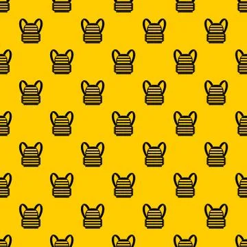Military backpack pattern vector Illustrazione stock