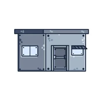 Military base. Army post. Ilustración de archivo