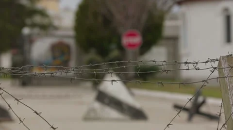 Military base. Editorial Video stock 35906149