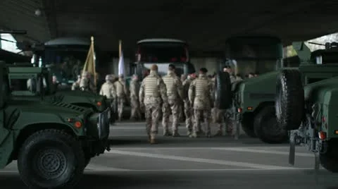 Military base. Stock Footage 12590231