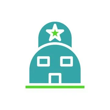 Military Base Icon Building Vector Illustration Ilustración de archivo