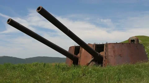 Military battery Stock Footage 54980234
