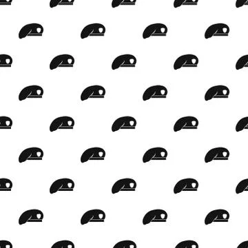 Military beret pattern, simple style Illustrazione stock