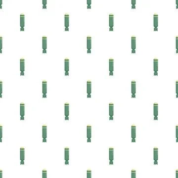 Military bombs pattern creating repeating background design Stock Illustration