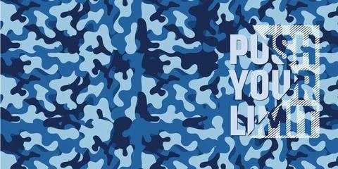 Military camouflage pattern with logo Stock Illustration