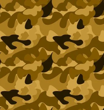Military Camouflage Seamless Pattern Stock Illustration