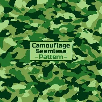 Military camouflage seamless pattern Illustrazione stock