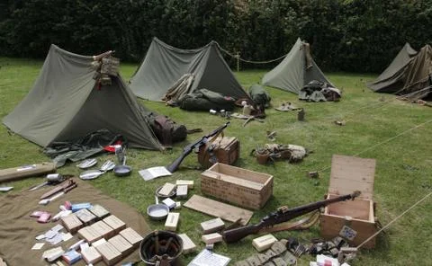 Military camp Stock Photos