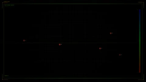 Military cockpit hud element for science fiction war documentaries with sen.. Stock Footage 327221565
