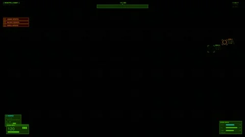 Military cockpit hud interface for science fiction war documentary featurin.. Stock Footage 327223379